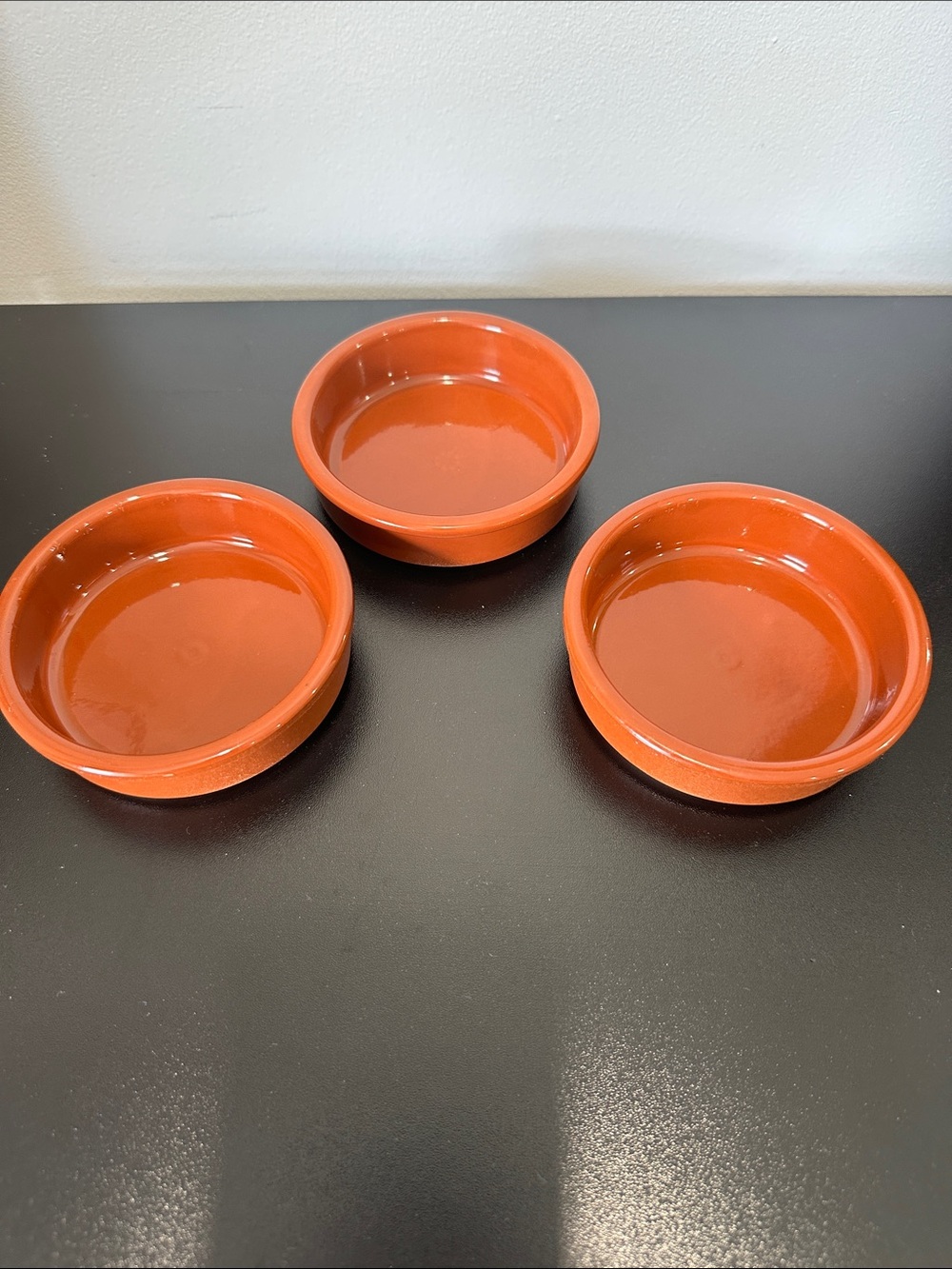 Set of 3 Small Terracotta-Style Ramekins